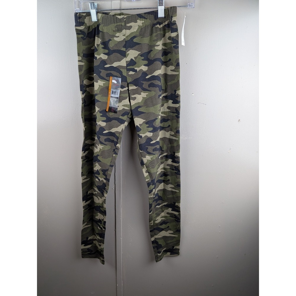 No Boundaries Womens Camo Print Leggings Green Camouflage Ankle Length M 7-9 NEW - Picture 2 of 4
